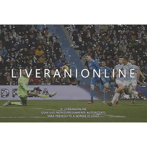 Spal - Juventus Campionato di Calcio Serie A TIM 22/02/2020 nella foto: il gol di Aaron Ramsey (Juventus f.c.) ©Claudio Zamagni/Agenzia Aldo Liverani ---- goal Ramsay Aaron (Juventus f.c.) during Italian Serie A soccer match between S.P.A.L. Ferrara and JUVENTUS F.C. at Ferrara Paolo Mazza Stadium on February 22 2020 photo credit by Claudio Zamagni/Aldo Liverani Photo Agency / AGENZIA ALDO LIVERANI SAS
