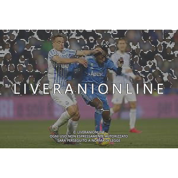 Spal - Juventus Campionato di Calcio Serie A TIM 22/02/2020 nella foto: Matuidi Blaise (Juventus f.c.) ©Claudio Zamagni/Agenzia Aldo Liverani ---- Missiroli Simone (spal ferrara) Matuidi Blaise (Juventus f.c.) during Italian Serie A soccer match between S.P.A.L. Ferrara and JUVENTUS F.C. at Ferrara Paolo Mazza Stadium on February 22 2020 photo credit by Claudio Zamagni/Aldo Liverani Photo Agency / AGENZIA ALDO LIVERANI SAS