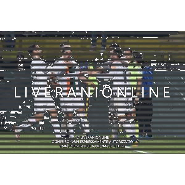 Campionato di Calcio Serie B 2019/2020 Pisa, Italia 22/02/2020 Pisa vs Venezia Nella foto: L\'esultanza dei giocatori del Venezia dopo il pareggio di Mattia Aramu. FOTO GABRIELE MASOTTI-ALESSIO MARINI-AG ALDO LIVERANI SAS
