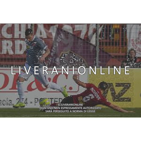Campionato di Calcio Serie C - Lega Pro 2019/2020 Pontedera, Italia 23/02/2020 Pontedera vs Alessandria Nella foto: Riccardo Martignago (A) contrastato da Francesco Benassai (P)