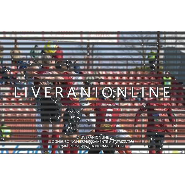Campionato di Calcio Serie C - Lega Pro 2019/2020 Pontedera, Italia 23/02/2020 Pontedera vs Alessandria Nella foto: Luca Piana (P) respinge in area FOTO FABIO FAGIOLINI-ALESSIO MARINI-AG ALDO LIVERANI SAS