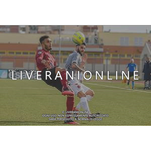 Campionato di Calcio Serie C - Lega Pro 2019/2020 Pontedera, Italia 23/02/2020 Pontedera vs Alessandria Nella foto: Francesco Mezzoni (P) libera l\'area FOTO FABIO FAGIOLINI-ALESSIO MARINI-AG ALDO LIVERANI SAS