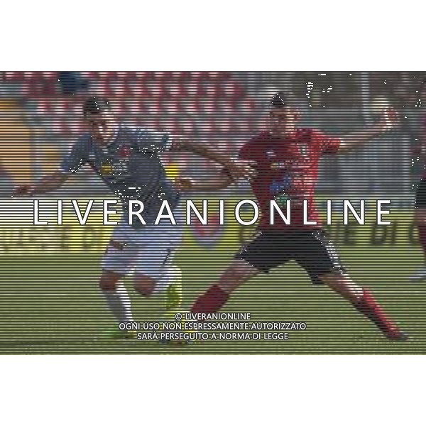 Campionato di Calcio Serie C - Lega Pro 2019/2020 Pontedera, Italia 23/02/2020 Pontedera vs Alessandria Nella foto: Riccardo Martignago (A) contrastato da Gianluca Barba (P) FOTO FABIO FAGIOLINI-ALESSIO MARINI-AG ALDO LIVERANI SAS
