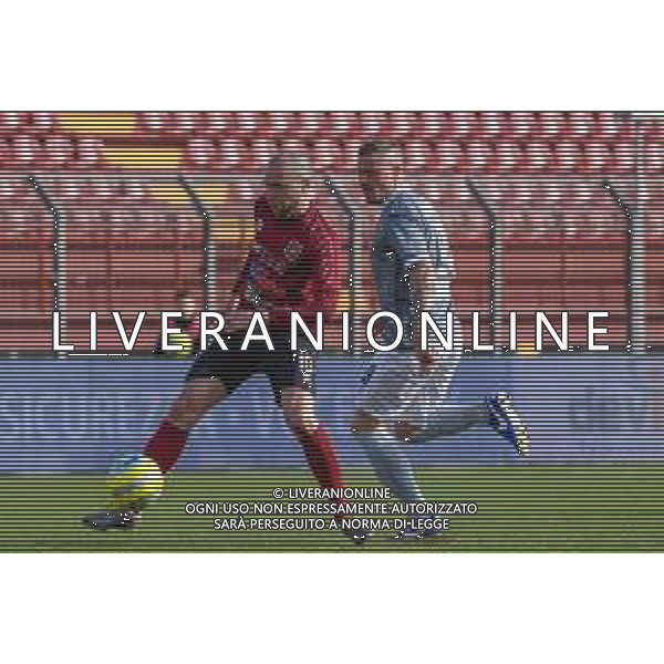 Campionato di Calcio Serie C - Lega Pro 2019/2020 Pontedera, Italia 23/02/2020 Pontedera vs Alessandria Nella foto: Luca Piana (P) contrastato da Umberto Eusepi (A) FOTO FABIO FAGIOLINI-ALESSIO MARINI-AG ALDO LIVERANI SAS
