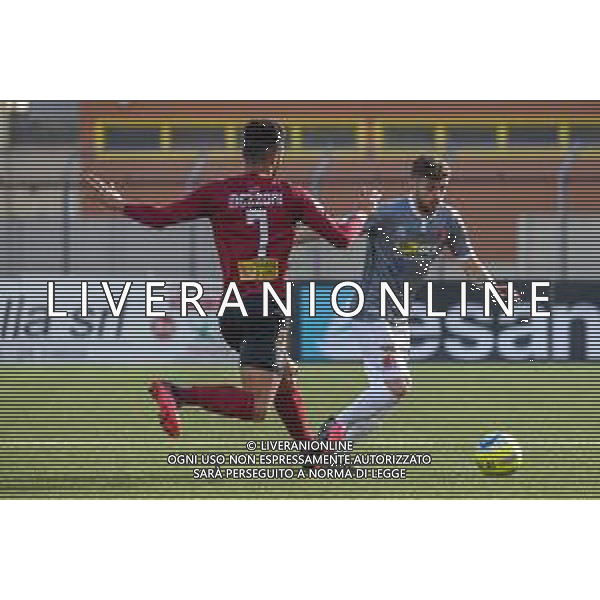 Campionato di Calcio Serie C - Lega Pro 2019/2020 Pontedera, Italia 23/02/2020 Pontedera vs Alessandria Nella foto: Raffaele Clelia (A) contrastato da Francesco Mezzoni (P) FOTO FABIO FAGIOLINI-ALESSIO MARINI-AG ALDO LIVERANI SAS