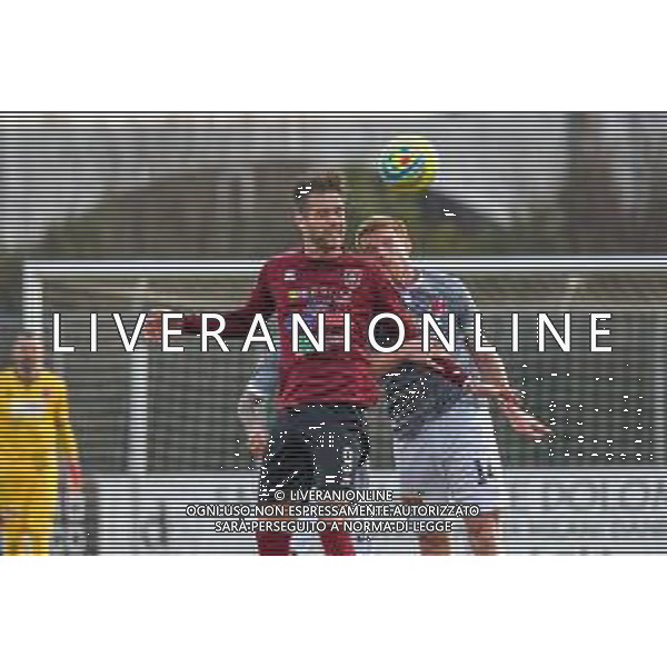 Campionato di Calcio Serie C - Lega Pro 2019/2020 Pontedera, Italia 23/02/2020 Pontedera vs Alessandria Nella foto: Caio De Cenco (P) contrastato da Alessandro Gazzi (A) FOTO FABIO FAGIOLINI-ALESSIO MARINI-AG ALDO LIVERANI SAS