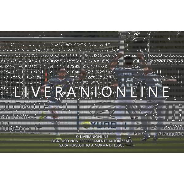 Campionato di Calcio Serie C - Lega Pro 2019/2020 Pontedera, Italia 23/02/2020 Pontedera vs Alessandria Nella foto: Riccardo Martignago (A) festeggia il gol del vantaggio FOTO FABIO FAGIOLINI-ALESSIO MARINI-AG ALDO LIVERANI SAS