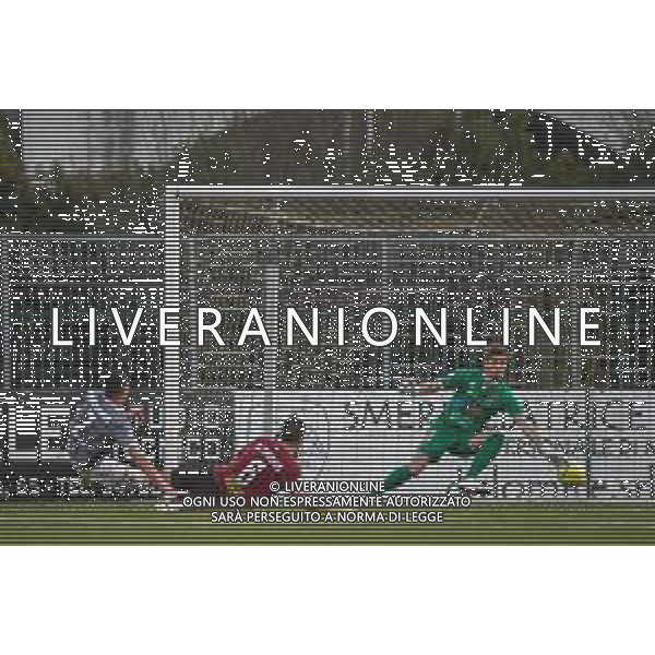 Campionato di Calcio Serie C - Lega Pro 2019/2020 Pontedera, Italia 23/02/2020 Pontedera vs Alessandria Nella foto: Riccardo Martignago (A) calcia a rete e realizza il gol del vantaggio FOTO FABIO FAGIOLINI-ALESSIO MARINI-AG ALDO LIVERANI SAS