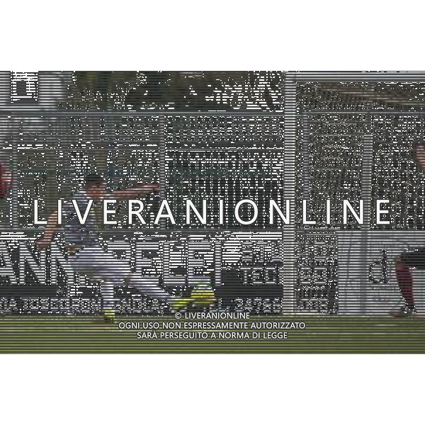 Campionato di Calcio Serie C - Lega Pro 2019/2020 Pontedera, Italia 23/02/2020 Pontedera vs Alessandria Nella foto: Riccardo Martignago (A) calcia a rete e realizza il gol del vantaggio FOTO FABIO FAGIOLINI-ALESSIO MARINI-AG ALDO LIVERANI SAS