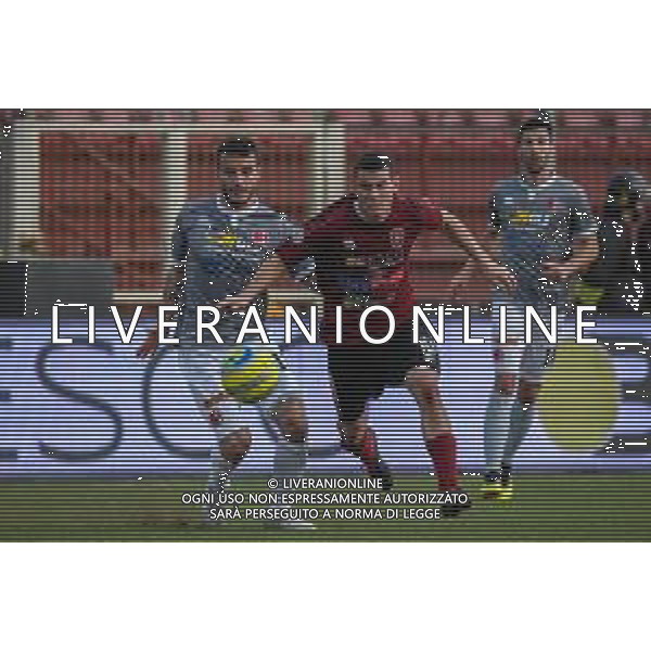 Campionato di Calcio Serie C - Lega Pro 2019/2020 Pontedera, Italia 23/02/2020 Pontedera vs Alessandria Nella foto: Gianluca Barba (P) contrastato da Raffaele Celia (A) FOTO FABIO FAGIOLINI-ALESSIO MARINI-AG ALDO LIVERANI SAS