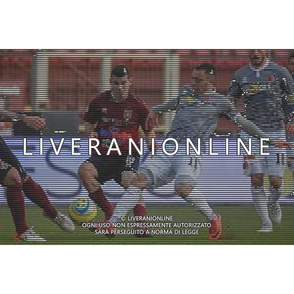 Campionato di Calcio Serie C - Lega Pro 2019/2020 Pontedera, Italia 23/02/2020 Pontedera vs Alessandria Nella foto: Franscisco Sartore Dos Santos (A) contrasta Gianluca Barba (P) FOTO FABIO FAGIOLINI-ALESSIO MARINI-AG ALDO LIVERANI SAS
