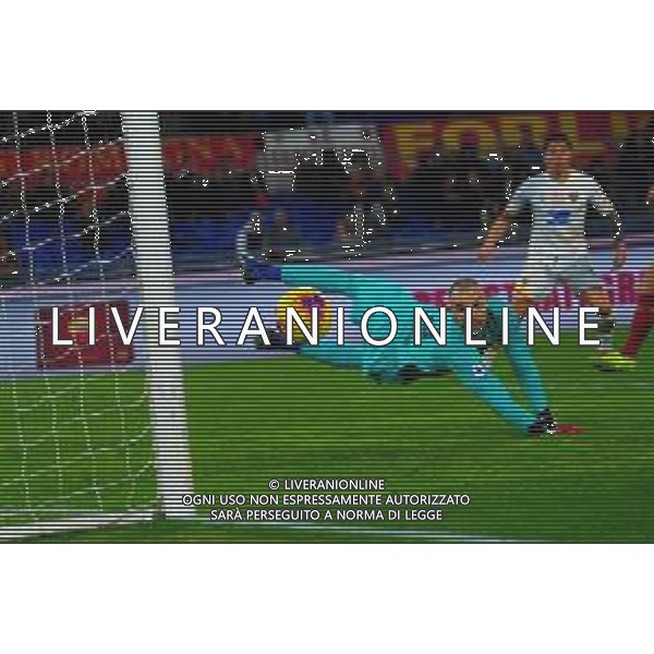 Campionato di Calcio Serie A 2019/2020 Roma, Italia 23/02/2020 Roma vs Lecce Nella foto: palo del Lecce dopo l tiro di Gianliuca Lapadula (Lecce ) FOTO RENATO OLIMPIO-ALESSIO MARINI-AG ALDO LIVERANI SAS