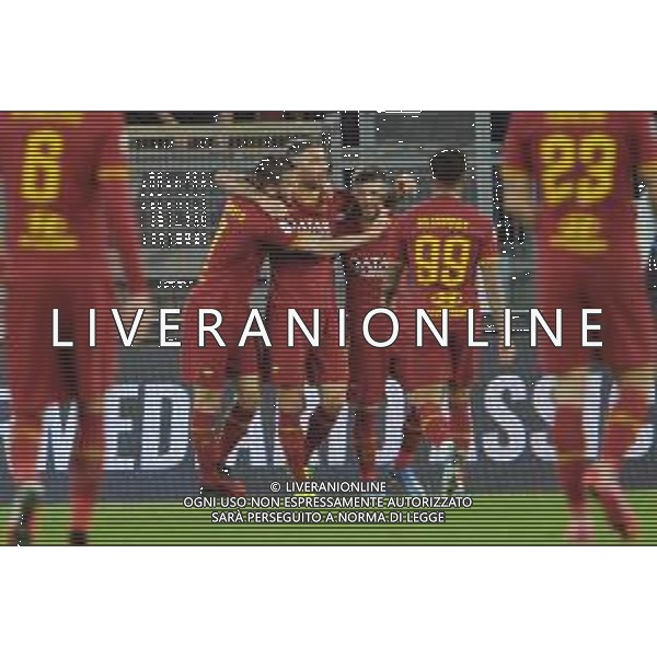 Campionato di Calcio Serie A 2019/2020 Roma, Italia 23/02/2020 Roma vs Lecce Nella foto: esultanza Aleksandar Kolarov (Roma) 4-0 FOTO RENATO OLIMPIO-ALESSIO MARINI-AG ALDO LIVERANI SAS