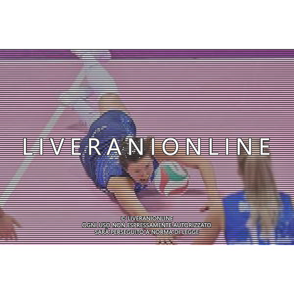 Campionato di Volley Serie A1 Femminile 2019/2020 Firenze, Italia 23/02/2020 Il Bisonte Firenze vs Savino Del Bene Scandicci Nella foto: Recupero di Mikaela Foecke (Il Bisonte Firenze) FOTO LISA GUGLIELMI-ALESSIO MARINI-AG ALDO LIVERANI SAS