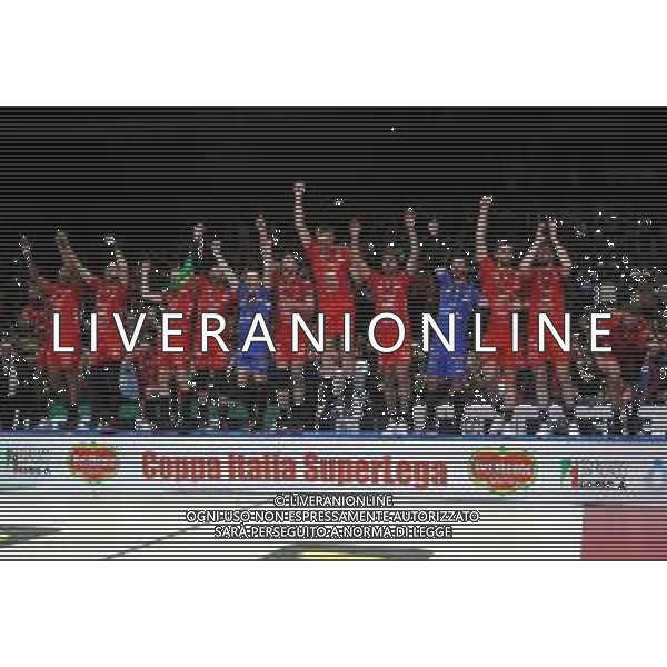 BOLOGNA 23 02 2020 FINALE COPPA ITALIA PALLAVOLO MASCHILE LUBE CIVITANOVA-PERUGIA 3-2 NELLA FOTO LUBE CIVITANOVA ©SANNA / AGENZIA ALDO LIVERANI SAS