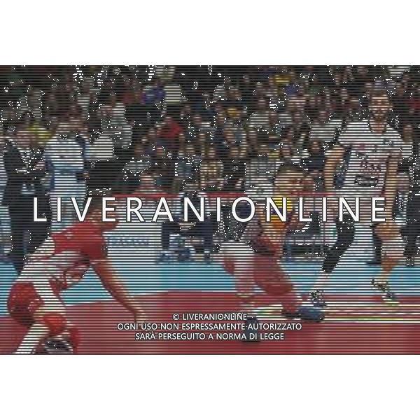 BOLOGNA 22 02 2020 COPPA ITALIA PALLAVOLO MASCHILE SEMIFINALE LUBE CIVITANOVA-TRENTO 3-2 NELLA FOTO KLEMEN CEBULJ TRENTO ©SANNA / AGENZIA ALDO LIVERANI SAS