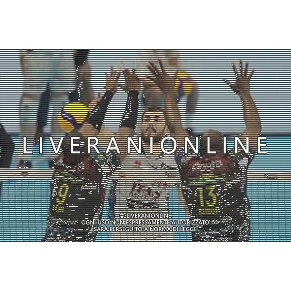 BOLOGNA 22 02 2020 COPPA ITALIA PALLAVOLO MASCHILE SEMIFINALE LUBE CIVITANOVA-TRENTO 3-2 NELLA FOTO AARON RUSSELL TRENTO ©SANNA / AGENZIA ALDO LIVERANI SAS