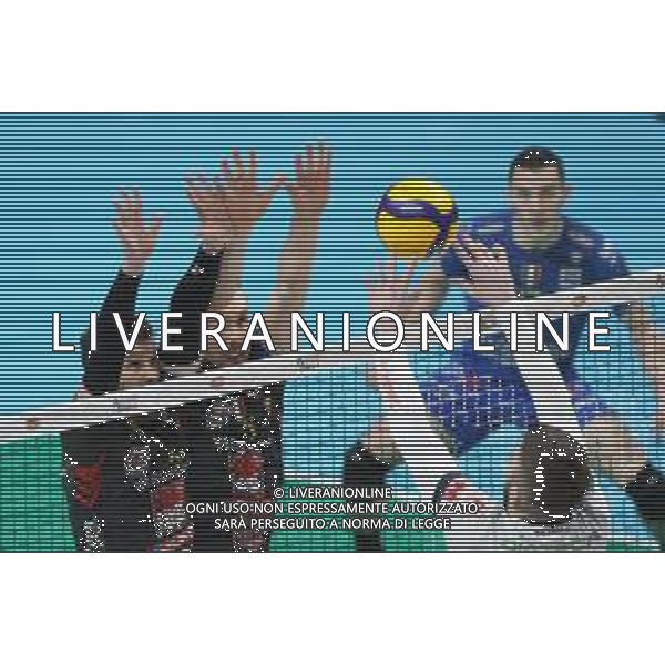 BOLOGNA 22 02 2020 COPPA ITALIA PALLAVOLO MASCHILE SEMIFINALE LUBE CIVITANOVA-TRENTO 3-2 NELLA FOTO DIFESA LUBE ©SANNA / AGENZIA ALDO LIVERANI SAS