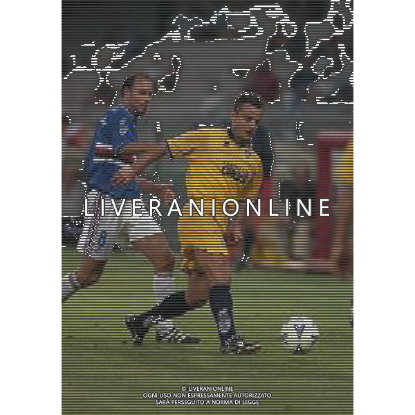 20-08-2000 GENOVA COPPA ITALIA SAMPDORIA EMPOLI 4-3 NELLA FOTO DARIO MARCOLIN E MASSIMILIANO CAPPELLINI AG ALDO LIVERANI SAS