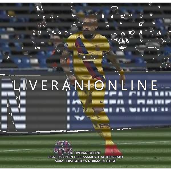 25-02-2020 NAPOLI-BARCELLONA CHAMPIONS LEAGUE OTTAVI DI FINALE NELLA FOTO: ARTURO VIDAL FOTO MOSCA, AG.LIVERANI