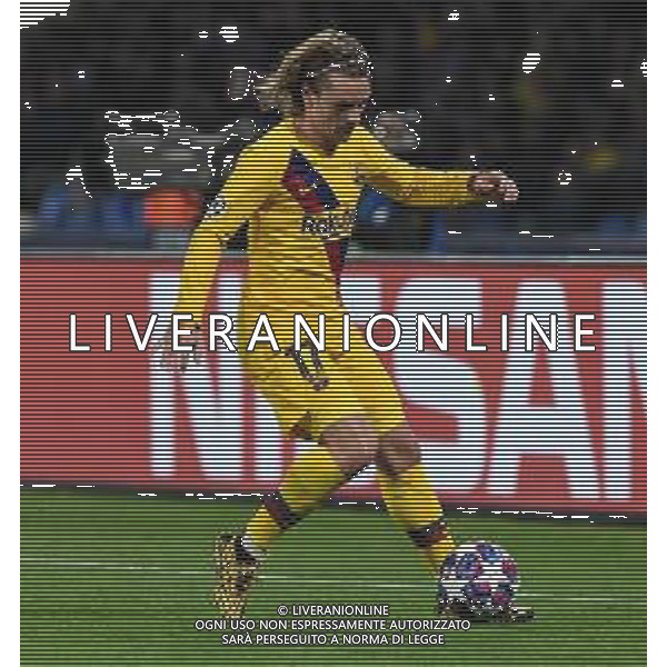 25-02-2020 NAPOLI-BARCELLONA CHAMPIONS LEAGUE OTTAVI DI FINALE NELLA FOTO: ANTOINE GRIEZMANN FOTO MOSCA, AG.LIVERANI