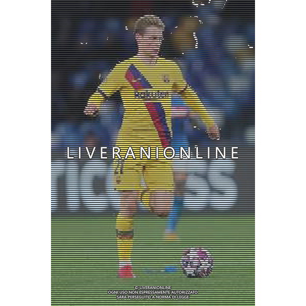 25-02-2020 NAPOLI-BARCELLONA CHAMPIONS LEAGUE OTTAVI DI FINALE NELLA FOTO: FRENKIE DE JONG FOTO MOSCA, AG.LIVERANI