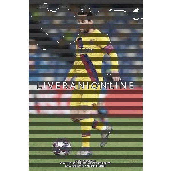 25-02-2020 NAPOLI-BARCELLONA CHAMPIONS LEAGUE OTTAVI DI FINALE NELLA FOTO: LIONEL MESSI FOTO MOSCA, AG.LIVERANI