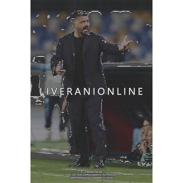 25-02-2020 NAPOLI CHAMPIONS LEAGUE NAPOLI BARCELLONA OTTAVI DI FINALE NELLA FOTO: GENNARO GATTUSO FOTO MOSCA, AG.LIVERANI