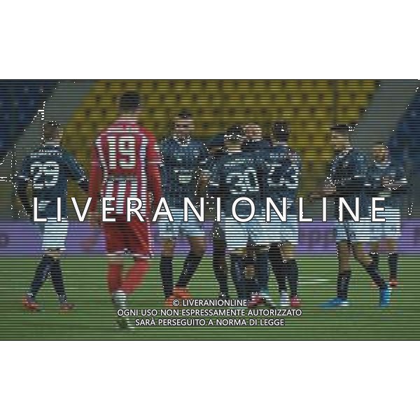 Campionato di Calcio Serie C - Lega Pro 2019/2020 Cava dei Tirreni, Italia 26/02/2020 Cavese vs Rende Nella foto: Esultanza Cavese 1919 dopo il goal dell 1 1 FOTO ANDREA D\'AMICO-ALESSIO MARINI-AG ALDO LIVERANI SAS