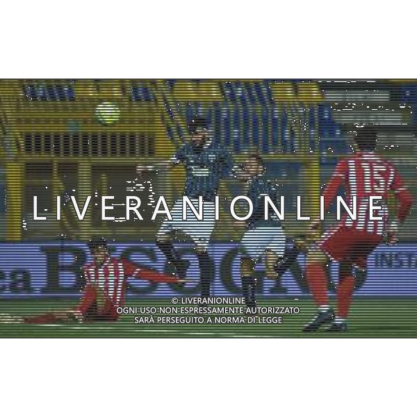Campionato di Calcio Serie C - Lega Pro 2019/2020 Cava dei Tirreni, Italia 26/02/2020 Cavese vs Rende Nella foto: Emmanuele Matino (26) Cavese 1919 pericoloso di testa FOTO ANDREA D\'AMICO-ALESSIO MARINI-AG ALDO LIVERANI SAS
