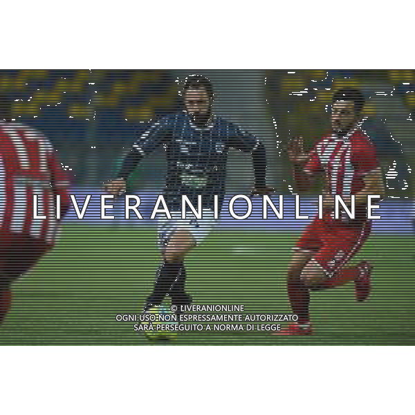 Campionato di Calcio Serie C - Lega Pro 2019/2020 Cava dei Tirreni, Italia 26/02/2020 Cavese vs Rende Nella foto: Domenico Germinale (18) Cavese 1919 e Emir Murati (27) Rende Calcio 1968 FOTO ANDREA D\'AMICO-ALESSIO MARINI-AG ALDO LIVERANI SAS