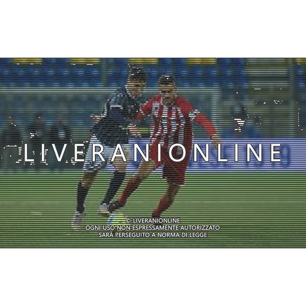 Campionato di Calcio Serie C - Lega Pro 2019/2020 Cava dei Tirreni, Italia 26/02/2020 Cavese vs Rende Nella foto: Un duello tra Riccardo Spaltro (25) Cavese 1919 e Riccardo Rossini (11) Rende Calcio 1968 FOTO ANDREA D\'AMICO-ALESSIO MARINI-AG ALDO LIVERANI SAS