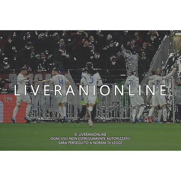 Lione 26.02.2020 Groupama Stadium Olympique Lione vs Juventus Champions League 2019/2020 ©Viganti/Agenzia Aldo Liverani Nella foto: esultanza lione dopo il gol di Tousart ©Viganti / AGENZIA ALDO LIVERANI SAS