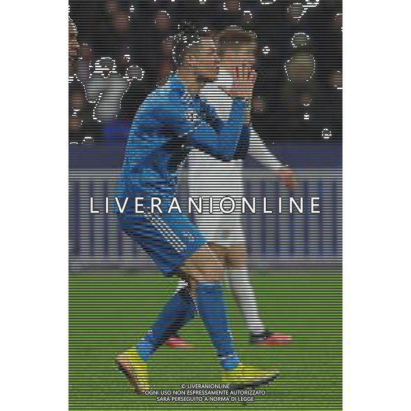 Lione 26.02.2020 Groupama Stadium Olympique Lione vs Juventus Champions League 2019/2020 ©Viganti/Agenzia Aldo Liverani Nella foto: cristiano ronaldo protesta ©Viganti / AGENZIA ALDO LIVERANI SAS