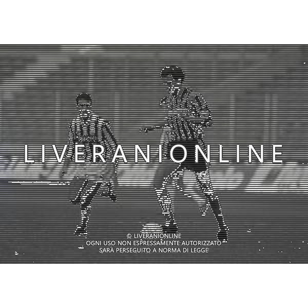 14-11-1990 TORINO COPPA ITALIA JUVENTUS PISA 3-2 NELLA FOTO LAMBERTO PIOVANELLI E ANGELO ALESSIO AG ALDO LIVERANI SAS
