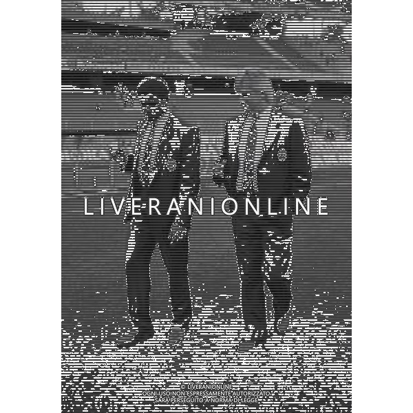 24-04-1991 TORINO COPPA DELLE COPPE SEMIFINALE DI RITORNO JUVENTUS BARDELLONA 1-0 NELLA FOTO JULIO CESAR E LUIGI MAIFREDI AG ALDO LIVERANI SAS