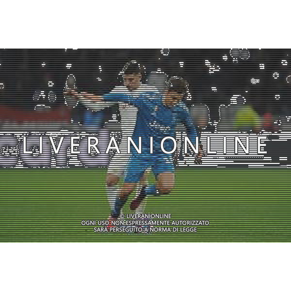 Lione 26.02.2020 Groupama Stadium Olympique Lione vs Juventus Champions League 2019/2020 ©Viganti/Agenzia Aldo Liverani Nella foto: paulo dybala e aouar hussem ©Viganti