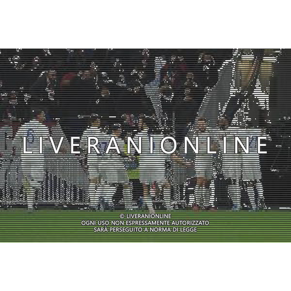 Lione 26.02.2020 Groupama Stadium Olympique Lione vs Juventus Champions League 2019/2020 ©Viganti/Agenzia Aldo Liverani Nella foto: esultanza lione ©Viganti