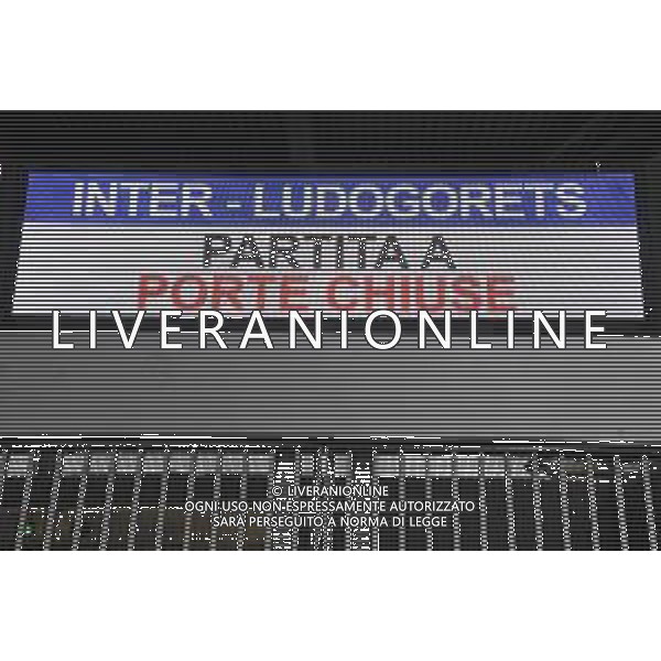 Stadio San Siro partita a porte chiuse Inter vs Ludogorets UEFA Europa League sedicesimi di finale - gara di ritorno Milano 27-02-2020 Stadio Giuseppe Meazza - San Siro foto Roberto Garavaglia - ag. Aldo Liverani sas
