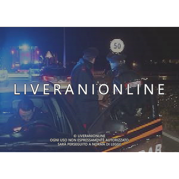 IMOLA 27 02 2020 VIA CORRECCHIO ALTEZZA RISTORANTE STERLINA UOMO CHE CONDUCEVA FIAT PUNTO HA PERSO IL CONTROLLO DELLA AUTO E SI E\' SCHIANTATO CONTRO UN MURETTO ACCANTO LA STRADA GRAVE SUL POSTO CARABINIERI VIGILI DEL FUOCO IMOLA 118 ©SANNA / AGENZIA ALDO LIVERANI SAS