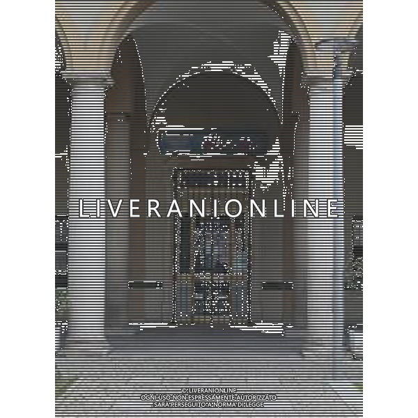 Bresso ( MI ) 29/02/2020 Sospetto di Coronavirus a Bresso in provincia di Milano chiuso il Bar Libertas, dove una personata e stata trovata infetta proveniente da Niguarda (Mi) foto: L\'entrata del Associazione Circolo Lavoratori Libertas chiusa per malattia PH Lauro Montagnini / AGENZIA ALDO LIVERANI SAS