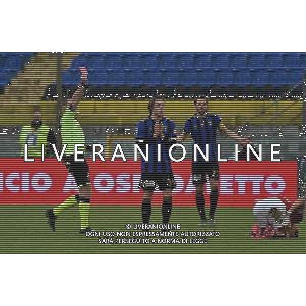 Campionato di Calcio Serie B 2019/2020 Pisa, Italia 29/02/2020 Pisa vs Perugia Nella foto: L\'espulsione di Michael Fabbro (Pi) FOTO GABRIELE MASOTTI-ALESSIO MARINI-AG ALDO LIVERANI SAS