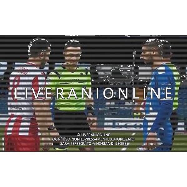 Campionato di Calcio Serie C - Lega Pro 2019/2020 Pagani, Italia 01/03/2020 Paganese vs Teramo Nella foto: I due capitani Andrea Arrigoni (8) Teramo Calcio 1913 e Francesco Scarpa (10) Paganese Calcio 1926 FOTO ANDREA D\'AMICO-ALESSIO MARINI-AG ALDO LIVERANI SAS