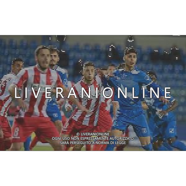 Campionato di Calcio Serie C - Lega Pro 2019/2020 Pagani, Italia 01/03/2020 Paganese vs Teramo Nella foto: Mischia sugli sviluppi di un angolo Alberto Tentardini (3) Teramo Calcio 1913 FOTO ANDREA D\'AMICO-ALESSIO MARINI-AG ALDO LIVERANI SAS