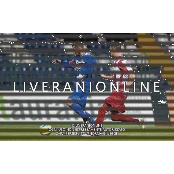 Campionato di Calcio Serie C - Lega Pro 2019/2020 Pagani, Italia 01/03/2020 Paganese vs Teramo Nella foto: Contrasto tra Tommaso Cancellotti (29) Teramo Calcio 1913 e Francesco Scarpa (10) Paganese Calcio 1926 FOTO ANDREA D\'AMICO-ALESSIO MARINI-AG ALDO LIVERANI SAS