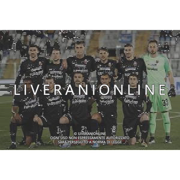 Pescara - Ascoli Campionato di Calcio Serie BKT 01/03/2020 nella foto: la formazione ascoli ©Claudio Zamagni/Agenzia Aldo Liverani s.a.s line up of ascoli during Italian Serie BKT soccer match between Pescara and Ascoli at Adriatico Giovanni Cornacchia Stadium in pescara on March 01 2020 photo credit by Claudio Zamagni/Aldo Liverani Photo Agency / AGENZIA ALDO LIVERANI SAS