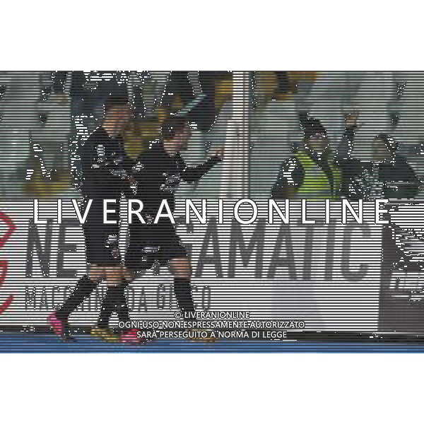 Pescara - Ascoli Campionato di Calcio Serie BKT 01/03/2020 nella foto: esultanza Morosini Leonardo(Ascoli)dopo il goal ©Claudio Zamagni/Agenzia Aldo Liverani s.a.s Morosini Leonardo(Ascoli) celebrates after scoring a goal during Italian Serie BKT soccer match between Pescara and Ascoli at Adriatico Giovanni Cornacchia Stadium in pescara on March 01 2020 photo credit by Claudio Zamagni/Aldo Liverani Photo Agency / AGENZIA ALDO LIVERANI SAS