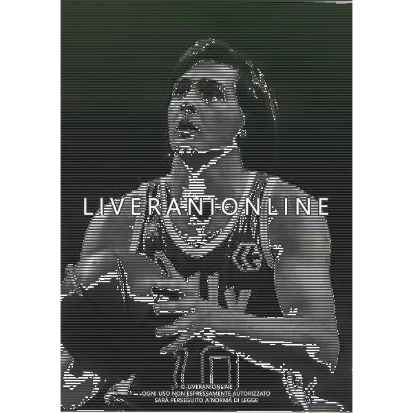 RETROSPETTIVA ROBERTO PREMIER BASKET NELLA FOTO ROBERTO PREMIER CON LA MAGLIA DEL BILLY MILANO BASKET AG ALDO LIVERANI SAS