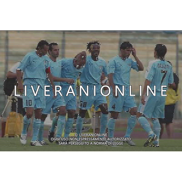 PRELIMINARI DI COPPA UEFA LAZIO-TAMPERE 17/07/2005 NELLA FOTO ABBRACCI LAZIO AGENZIA ALDO LIVERANI