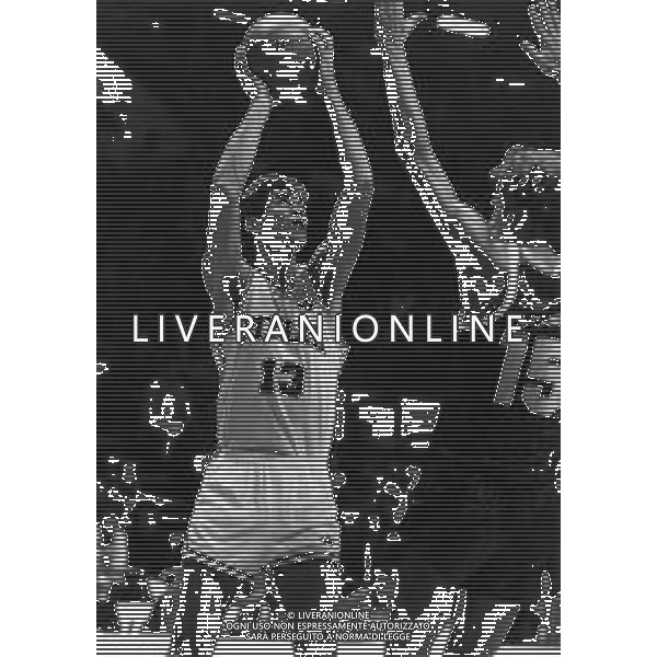 RETROSPETTIVA BARGNA FAUSTO BASKET NELLA FOTO BAGNA FAUSTO CON LA MAGLIA DELLA NAZIONALE ITALIANA AG ALDO LIVERANI SAS